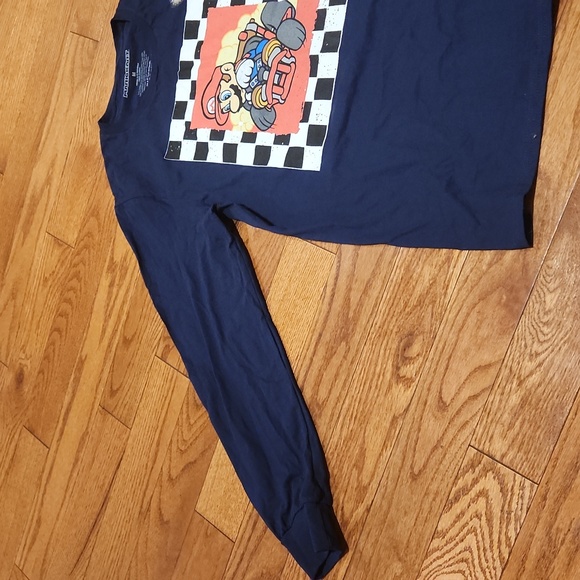 NWOT Mario Kart Long Sleeve Blue t-shirt, Medium - Picture 5 of 7